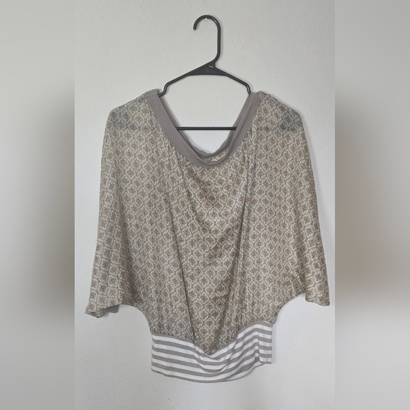 Bailey 44 Tops - Bailey 44 Silk Boho Layered Top Floral Sheer Batwing Size Small